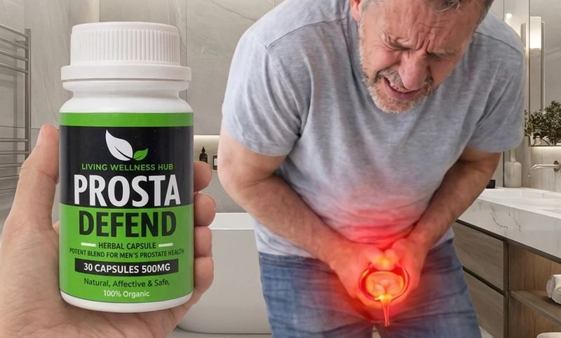 Man experiencing prostate discomfort