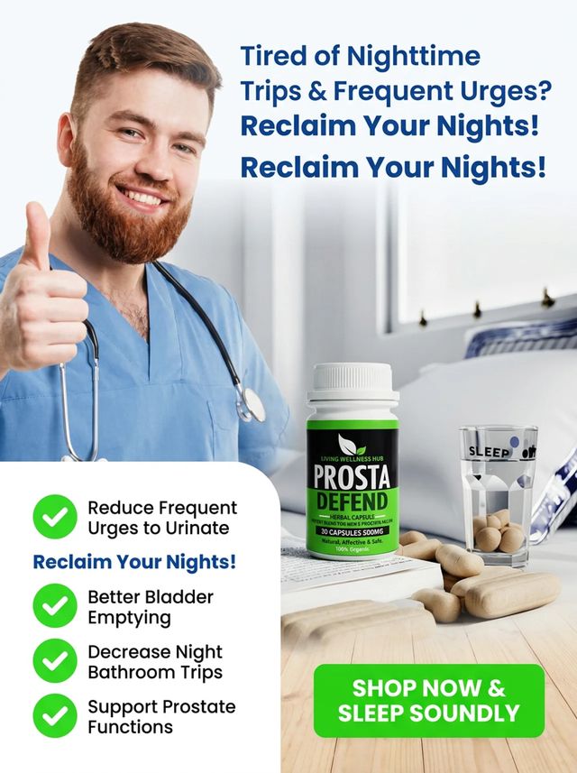Man sleeping better with Prosta Defend